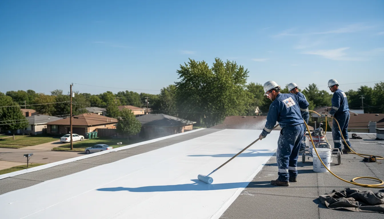 Commercial roof coating in Cuero, TX near me